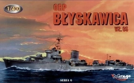 Plastikový model ORP Błyskawica wz. 65
