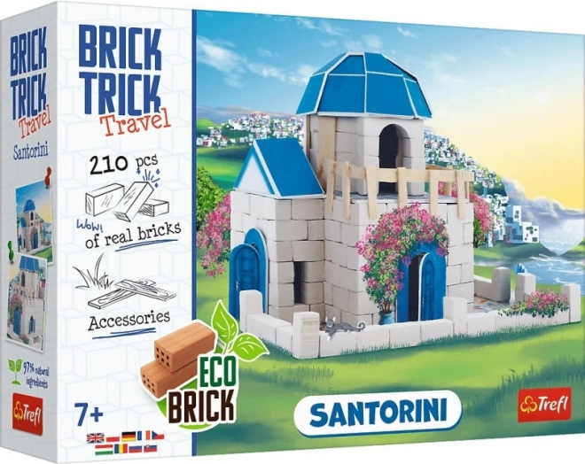 Stavebnice z cihel BRICK TRICK Travel Santorini, 210+ dílků