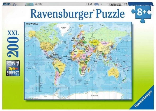 Ravensburger mapa světa – puzzle 200 dílků