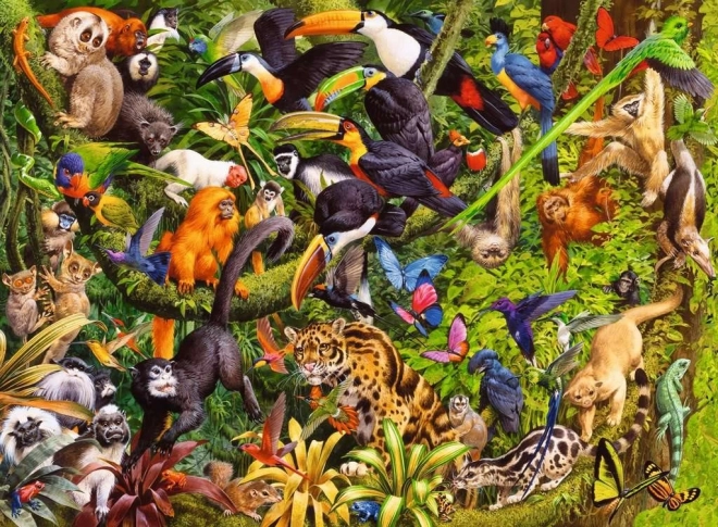 Ravensburger puzzle Tropický deštný prales XXL 200 dílků