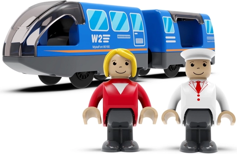 2Kids Toys elektrický městský vlak modrý