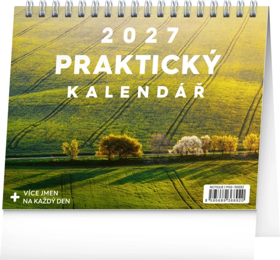 Notique stolní kalendář praktický s citáty 2027 (16,5 × 13 cm)