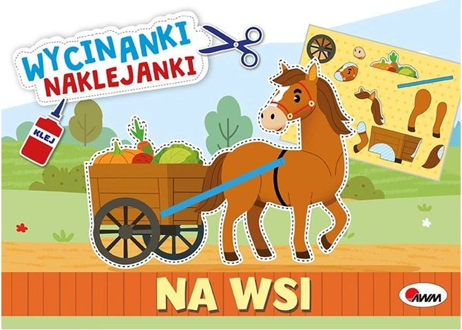 Kreativní sešit vystřihovánky a samolepky Na venkově
