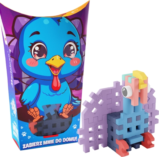 Konstrukční kostky Mini Waffle Pocket Pets krocan