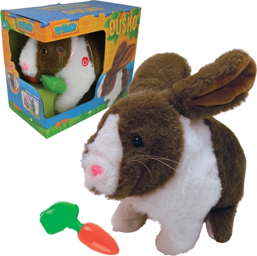 Interaktivní plyšový králíček Ouško s mrkvičkou