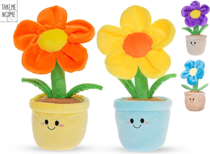 Plyšová květina v květináči Take Me Home 30 cm