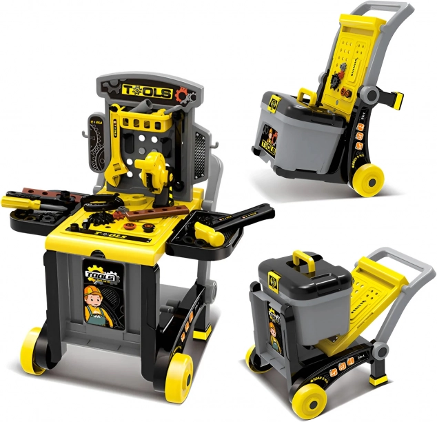 Dílna pro kutily pro děti 3v1 s nářadím, skládací