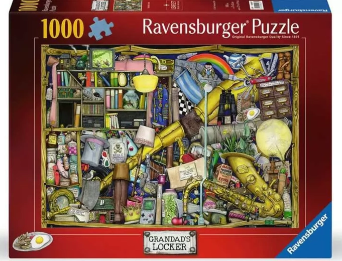 Ravensburger puzzle Dědečkova skříňka 1000 dílků