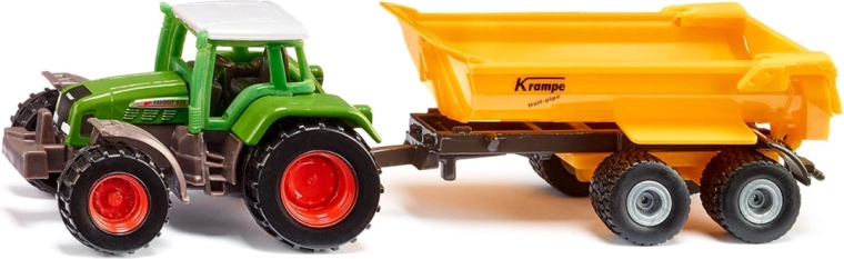 Siku traktor Fendt s výklopným přívěsem Krampe