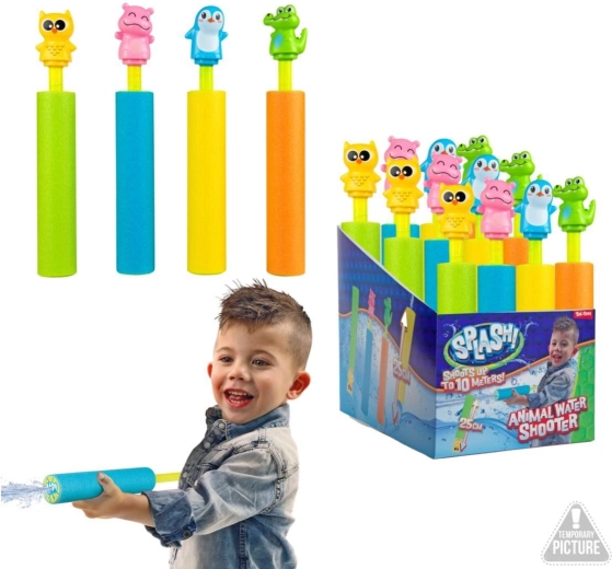 Pěnová vodní stříkačka se zvířátkem 25 cm
