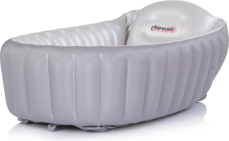 Chipolino nafukovací dětská vanička Baby Cloud šedá