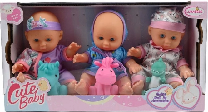 Sada miminek bobas 23 cm (9") - 3 kusy