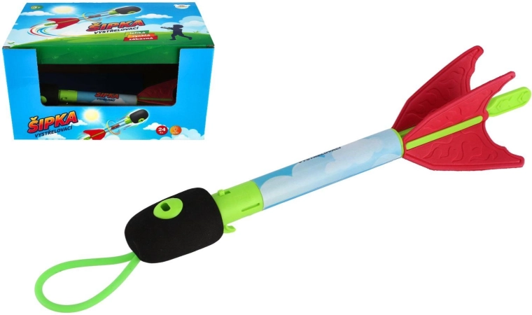 Vystřelovací šipka na baterie se světlem 27 cm - 1 kus