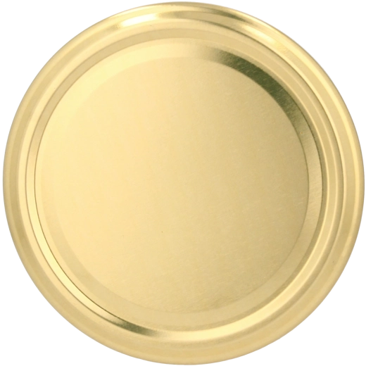 Sada 10 zlatých víček na zavařovací sklenice 82 mm, 4 závity