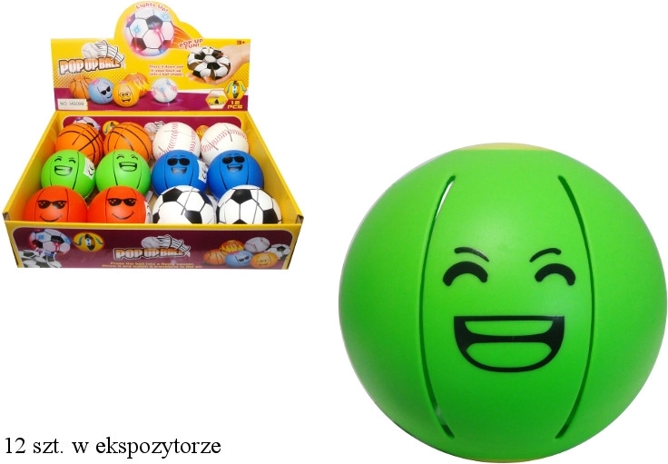 Svítící měnící se míček – létající talíř