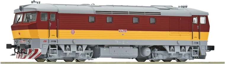 Roco dieselová lokomotiva ČSD T 478 2079 „Bardotka“ H0, digitální se zvukem