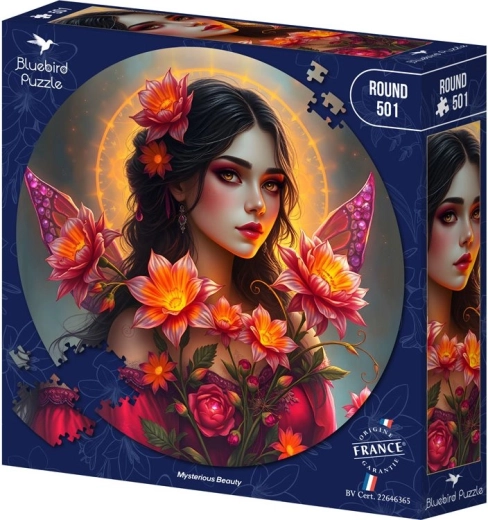 Kulaté puzzle Bluebird tajemná kráska 501 dílků