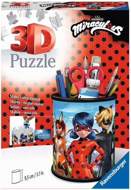 Ravensburger 3D puzzle stojan Kouzelná Beruška a Černý Kocour 57 dílků