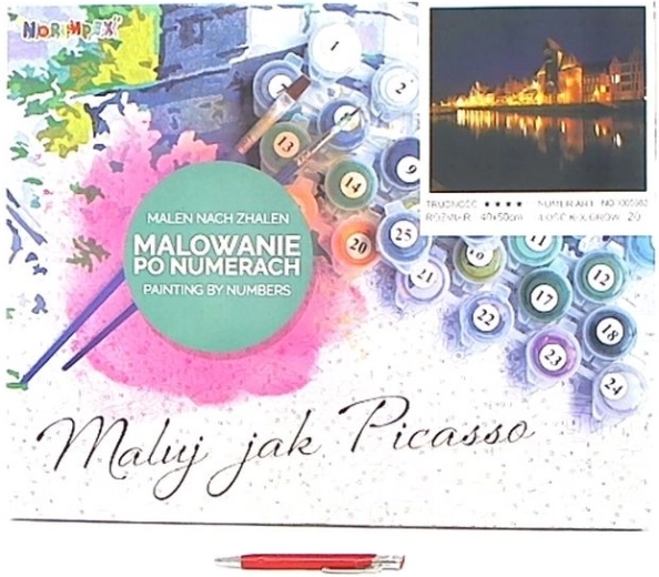 Malování podle čísel Gdaňsk – Motława