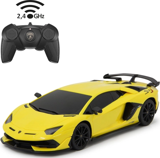 Jamara Lamborghini Aventador SVJ RC auto 1:24, žluté, 2,4 GHz
