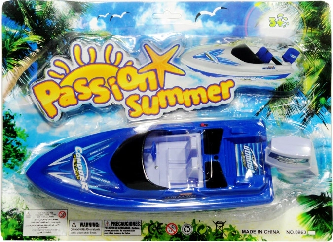 Plastiková loďka na baterie pro děti