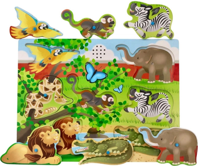 Zvukové puzzle Zvířata ze Zoo