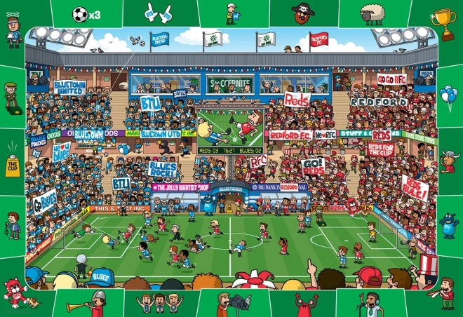 Puzzle EUROGRAPHICS Spot & Find fotbal 100 dílků