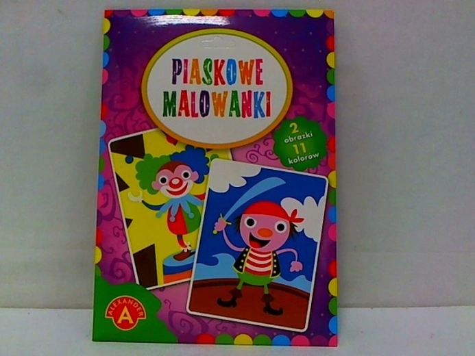 Pískové malování – klaun a pirát