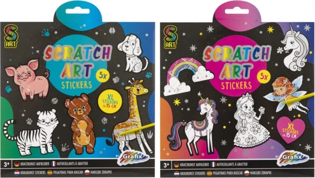 MOXY škrabací samolepky Duhový svět