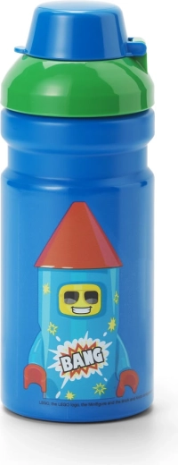 Lego Rocket láhev na pití modro-zelená 390 ml