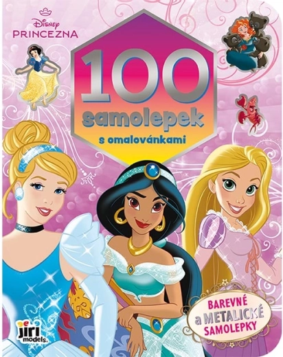 Disney princezny: omalovánky s více než 100 samolepkami