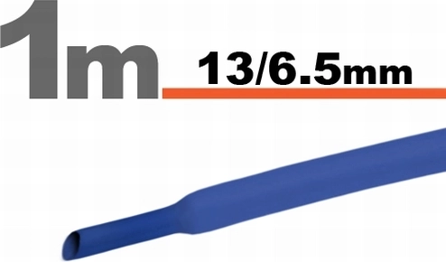 Modrá bužírka 13 / 6,5 mm