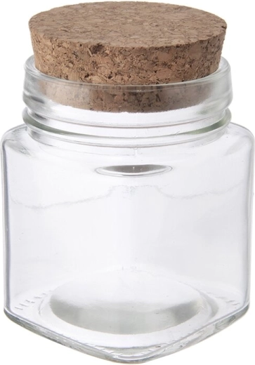 Skleněná dóza s korkovou zátkou 160 ml