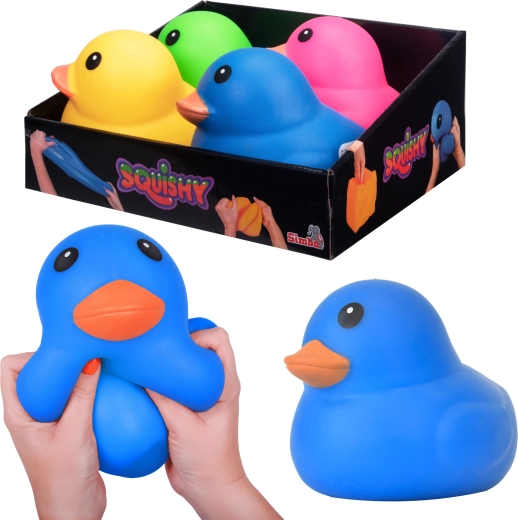 Simba modrá mačkací kačenka Squishy 17 cm