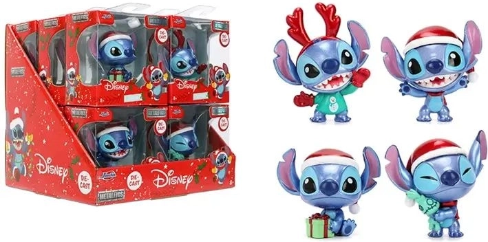 JADA kovová figurka Stitch Santa 6,5 cm - 1 kus