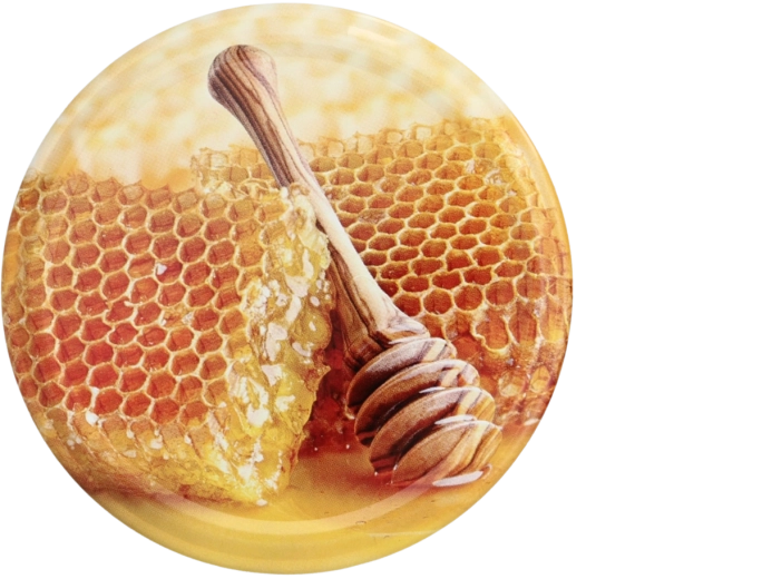 Sada víček 82 mm s motivem medu, 10 ks