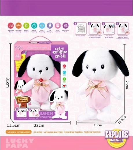 Roztomilý pejsek – výuka slov s nahráváním a chůzí