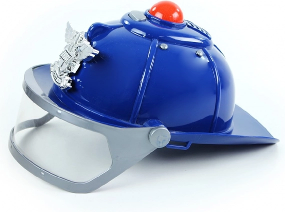 Policejní helma se zvukem a světlem