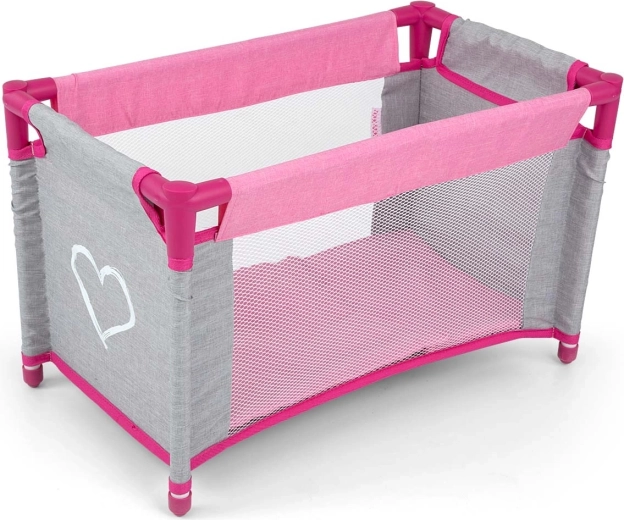 Postýlka pro panenky Milly Mally Lisa prestige pink