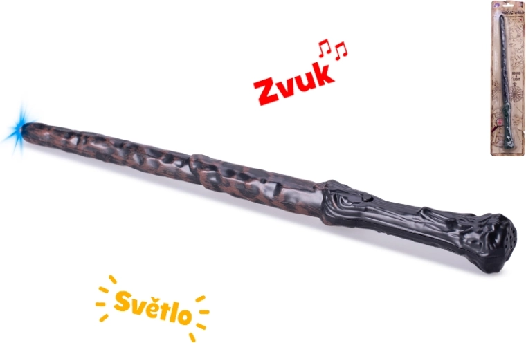 Kouzelnická hůlka se světlem a zvukem 36 cm