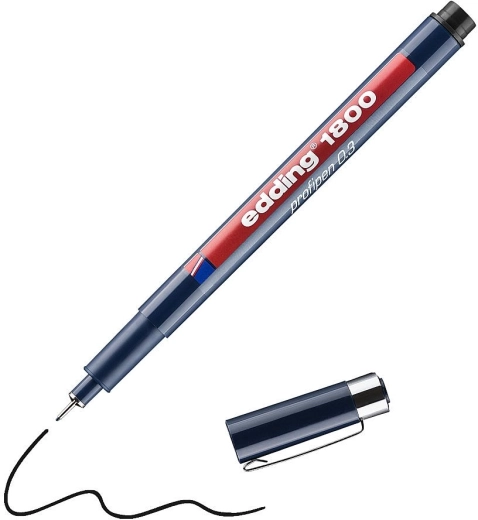 Popisovač edding 1800 černý 0,3 mm