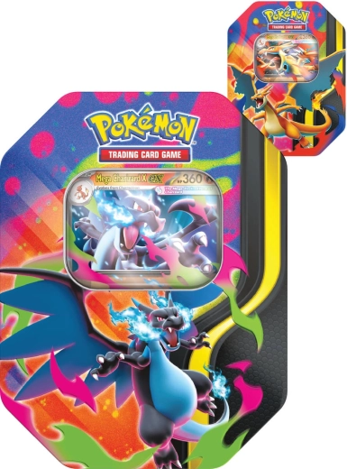Pokémon TCG Spring ex tin s Mega Charizardem - 1 kus