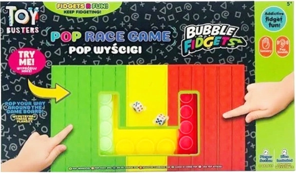Stolní hra TOY BUSTERS Pop Race – závodní hra pro 2 hráče
