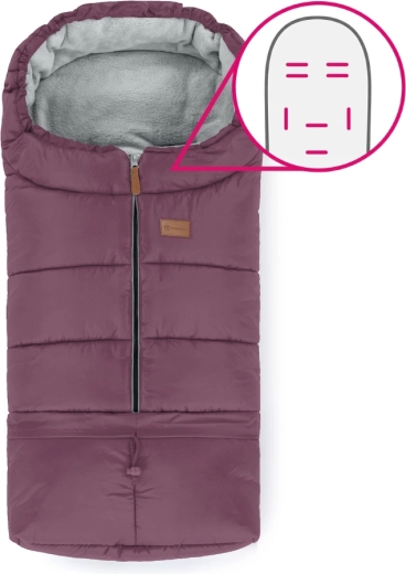 Petite&Mars nastavitelný fusak 3v1 Jibot horizontal mysterious plum
