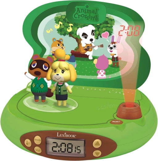 3D budík s projektorem ANIMAL CROSSING