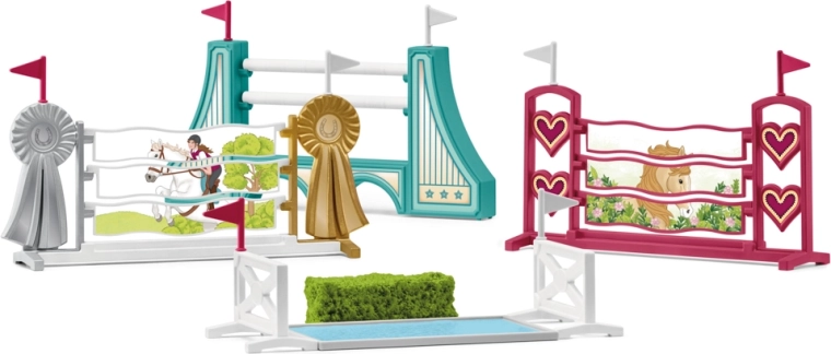 Schleich HORSE CLUB doplňky pro koňskou překážkovou dráhu