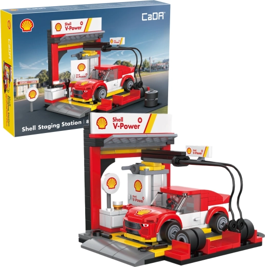 CaDA Shell vykládací stanice z kostek (237 dílků)