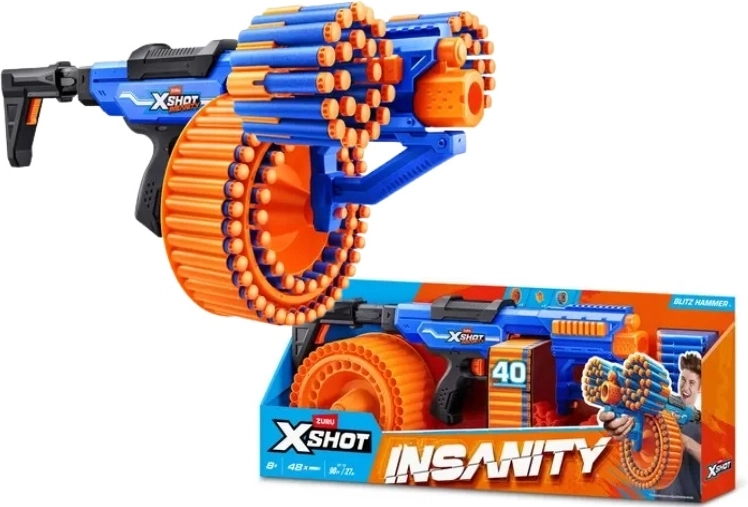 ZURU X-SHOT Insanity blitz hammer pěnový blaster - 1 kus