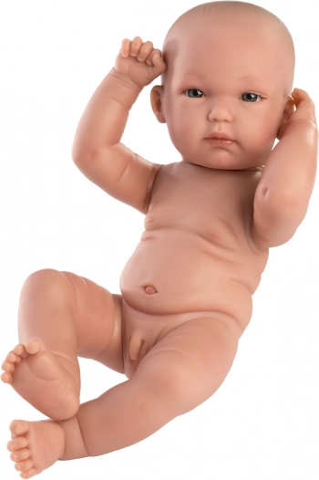 Llorens New Born chlapeček – realistická panenka miminko 35 cm s celovinylovým tělem