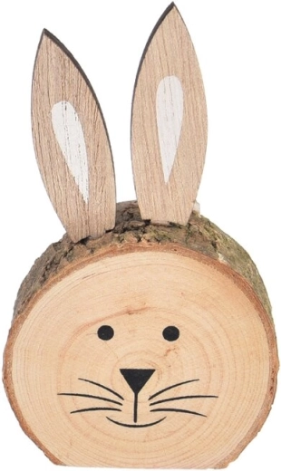 Dřevěný zajíček hnědý